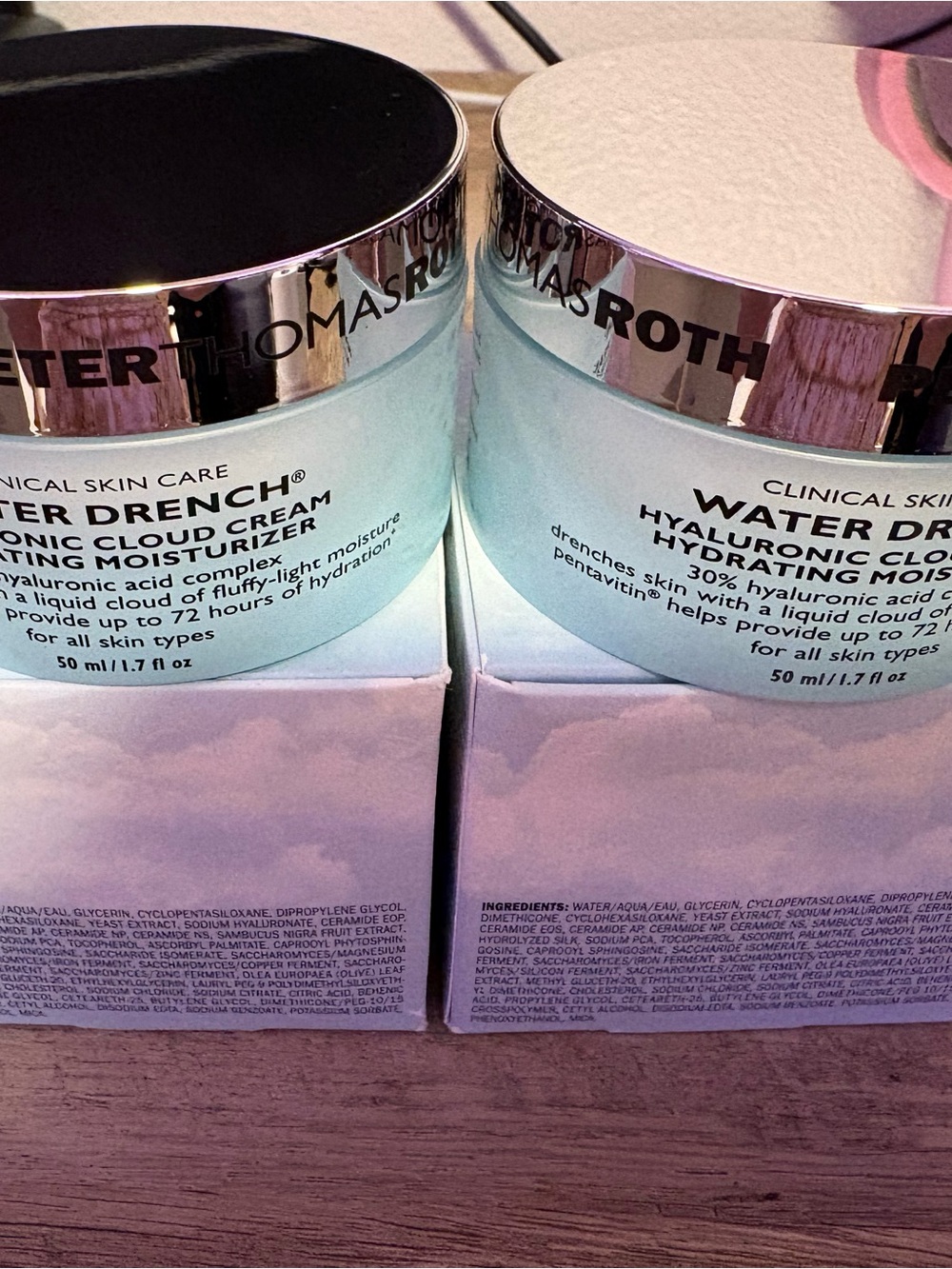 2 NEW Peter Thomas Roth Water Drench Hyaluronic Cloud Cream